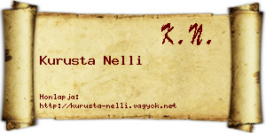 Kurusta Nelli névjegykártya